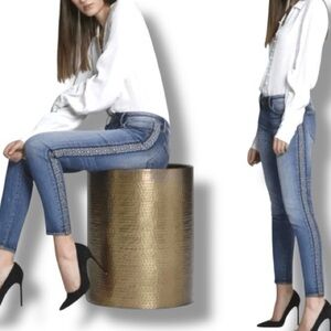 DRIFTWOOD Jackie Aztek Embroidered Tapestry Panel Jeans NWT Size 26